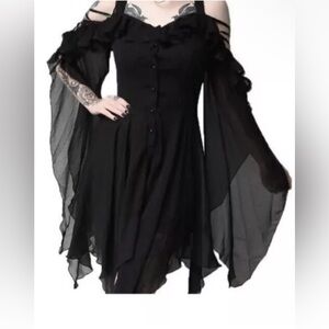 Elegant Black Off-Shoulder Dress